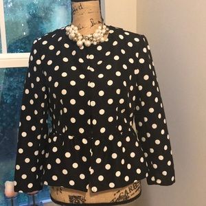 NWT- POLKA DOT JACKET LOFT- Small